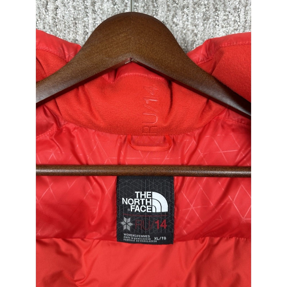 The North Face Village 700 RU14 Women's XL Down Puffer Vest Red White Blue - Picture 2 of 11